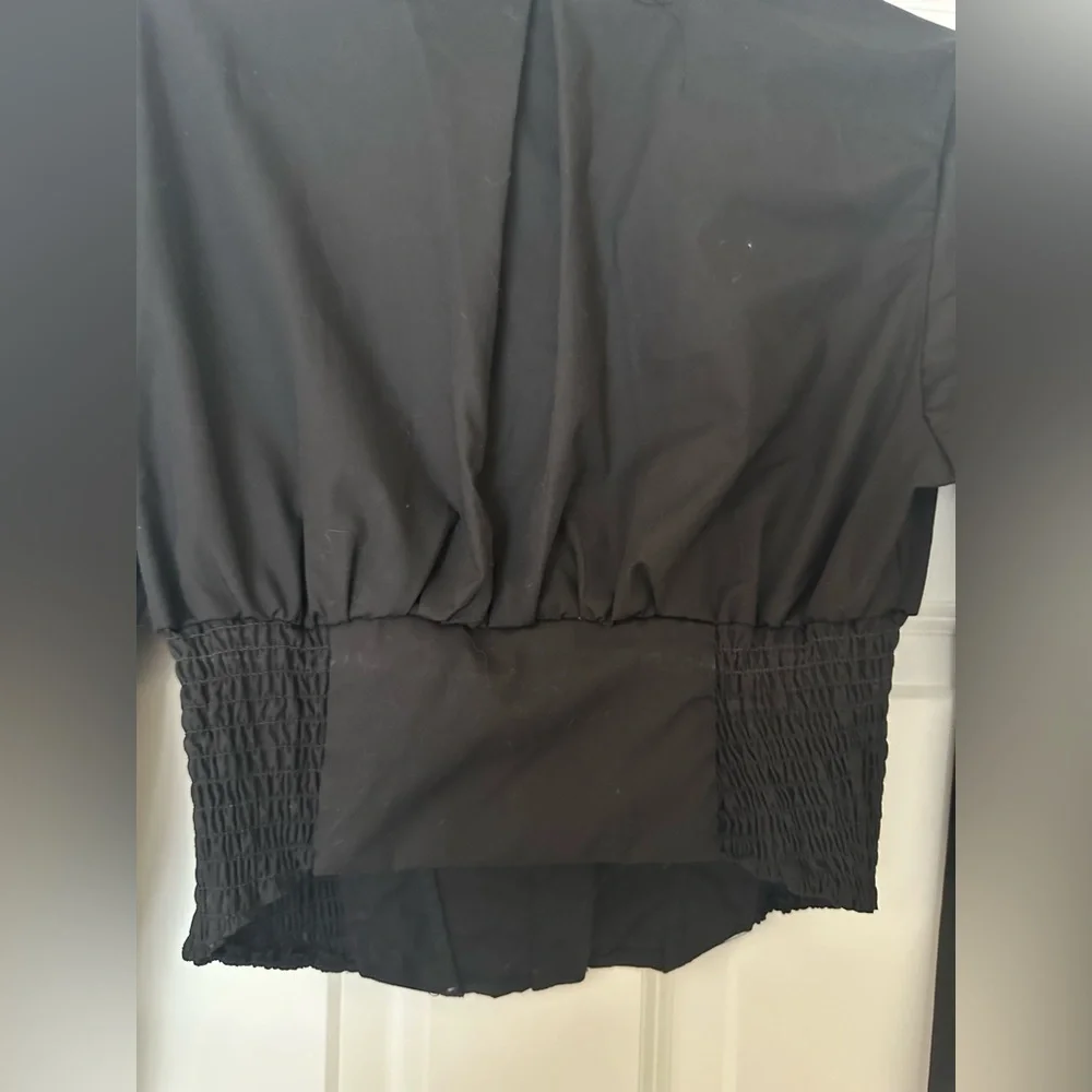 NWT* Fashion Nova Black Corset Shirt- Size Large